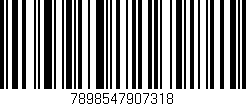 Código de barras (EAN, GTIN, SKU, ISBN): '7898547907318'