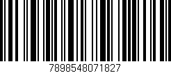 Código de barras (EAN, GTIN, SKU, ISBN): '7898548071827'