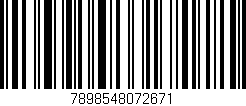 Código de barras (EAN, GTIN, SKU, ISBN): '7898548072671'