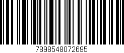 Código de barras (EAN, GTIN, SKU, ISBN): '7898548072695'