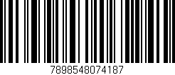 Código de barras (EAN, GTIN, SKU, ISBN): '7898548074187'