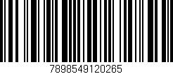 Código de barras (EAN, GTIN, SKU, ISBN): '7898549120265'