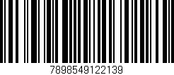 Código de barras (EAN, GTIN, SKU, ISBN): '7898549122139'