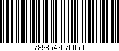 Código de barras (EAN, GTIN, SKU, ISBN): '7898549670050'