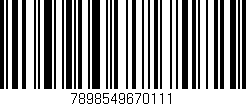 Código de barras (EAN, GTIN, SKU, ISBN): '7898549670111'