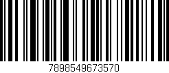 Código de barras (EAN, GTIN, SKU, ISBN): '7898549673570'