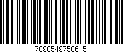 Código de barras (EAN, GTIN, SKU, ISBN): '7898549750615'