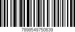Código de barras (EAN, GTIN, SKU, ISBN): '7898549750639'