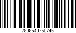Código de barras (EAN, GTIN, SKU, ISBN): '7898549750745'