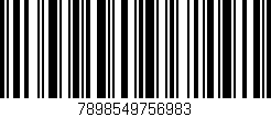 Código de barras (EAN, GTIN, SKU, ISBN): '7898549756983'