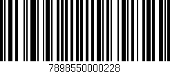 Código de barras (EAN, GTIN, SKU, ISBN): '7898550000228'