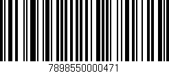 Código de barras (EAN, GTIN, SKU, ISBN): '7898550000471'