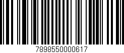 Código de barras (EAN, GTIN, SKU, ISBN): '7898550000617'