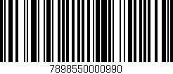 Código de barras (EAN, GTIN, SKU, ISBN): '7898550000990'