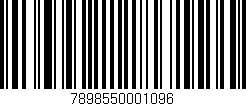 Código de barras (EAN, GTIN, SKU, ISBN): '7898550001096'