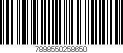 Código de barras (EAN, GTIN, SKU, ISBN): '7898550258650'