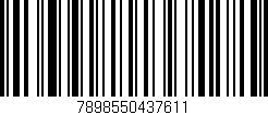 Código de barras (EAN, GTIN, SKU, ISBN): '7898550437611'