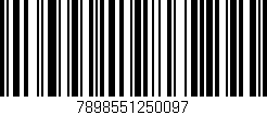 Código de barras (EAN, GTIN, SKU, ISBN): '7898551250097'