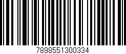 Código de barras (EAN, GTIN, SKU, ISBN): '7898551300334'