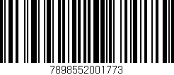 Código de barras (EAN, GTIN, SKU, ISBN): '7898552001773'