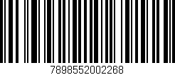 Código de barras (EAN, GTIN, SKU, ISBN): '7898552002268'
