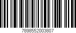 Código de barras (EAN, GTIN, SKU, ISBN): '7898552003807'