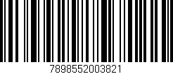 Código de barras (EAN, GTIN, SKU, ISBN): '7898552003821'