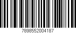 Código de barras (EAN, GTIN, SKU, ISBN): '7898552004187'