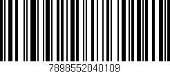 Código de barras (EAN, GTIN, SKU, ISBN): '7898552040109'