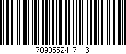Código de barras (EAN, GTIN, SKU, ISBN): '7898552417116'
