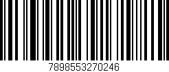 Código de barras (EAN, GTIN, SKU, ISBN): '7898553270246'