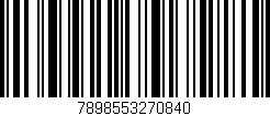 Código de barras (EAN, GTIN, SKU, ISBN): '7898553270840'