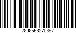 Código de barras (EAN, GTIN, SKU, ISBN): '7898553270857'