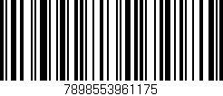 Código de barras (EAN, GTIN, SKU, ISBN): '7898553961175'