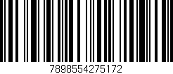 Código de barras (EAN, GTIN, SKU, ISBN): '7898554275172'