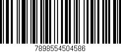 Código de barras (EAN, GTIN, SKU, ISBN): '7898554504586'