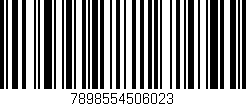 Código de barras (EAN, GTIN, SKU, ISBN): '7898554506023'