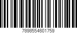 Código de barras (EAN, GTIN, SKU, ISBN): '7898554601759'