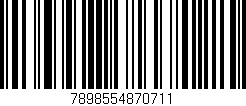 Código de barras (EAN, GTIN, SKU, ISBN): '7898554870711'