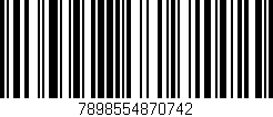 Código de barras (EAN, GTIN, SKU, ISBN): '7898554870742'