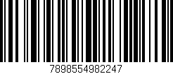 Código de barras (EAN, GTIN, SKU, ISBN): '7898554982247'