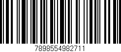 Código de barras (EAN, GTIN, SKU, ISBN): '7898554982711'