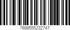 Código de barras (EAN, GTIN, SKU, ISBN): '7898555232747'