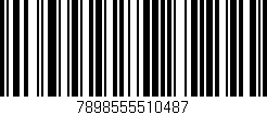Código de barras (EAN, GTIN, SKU, ISBN): '7898555510487'