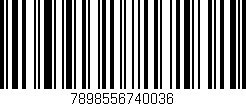 Código de barras (EAN, GTIN, SKU, ISBN): '7898556740036'