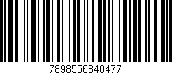 Código de barras (EAN, GTIN, SKU, ISBN): '7898556840477'