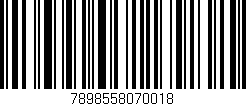 Código de barras (EAN, GTIN, SKU, ISBN): '7898558070018'