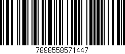 Código de barras (EAN, GTIN, SKU, ISBN): '7898558571447'