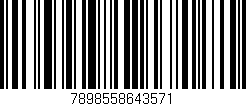 Código de barras (EAN, GTIN, SKU, ISBN): '7898558643571'
