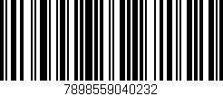 Código de barras (EAN, GTIN, SKU, ISBN): '7898559040232'